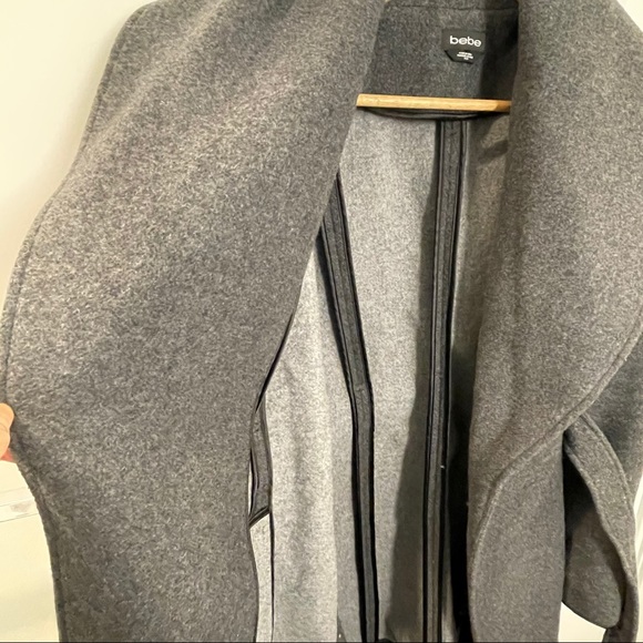 Bebe wool wrap coat grey - Picture 6 of 7
